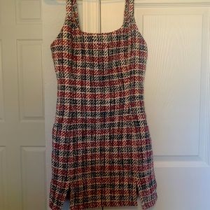 Tweed plaid dress
